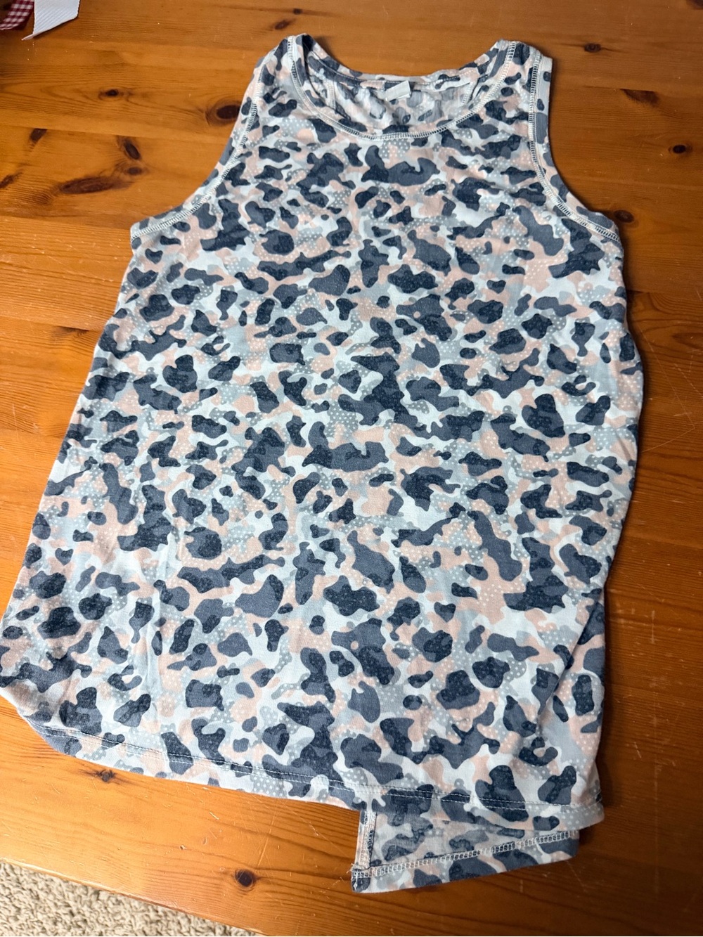 Old Navy womens Sleeveless Leopard Print Tank - Pink & grey